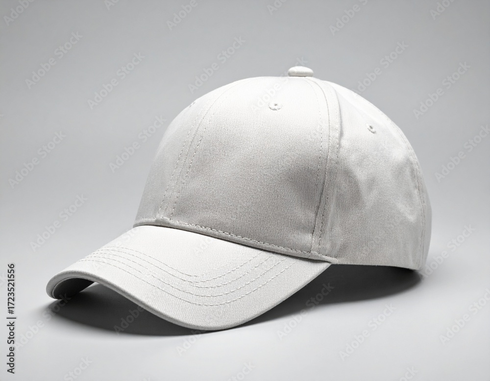 Fototapeta premium White baseball cap clothing isolated vector illustration on white background
