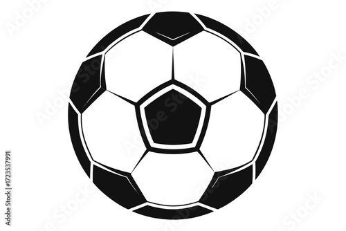 Soccer ball isolated on white background