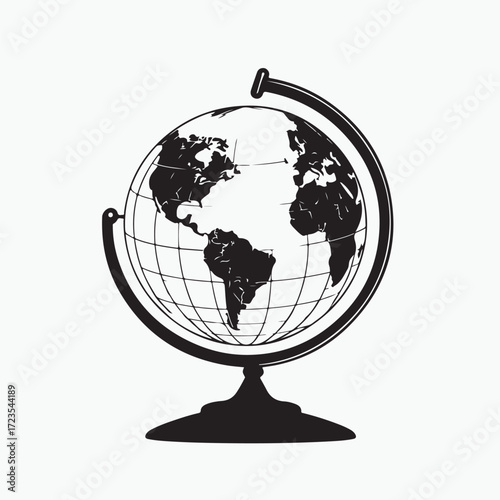 globe on white