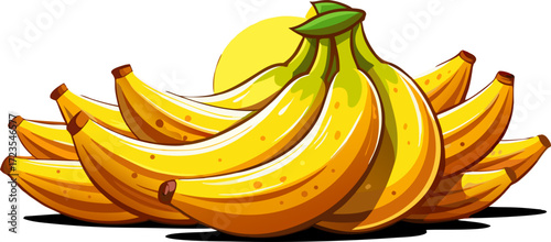 Looking for a simple yet powerful visual? This banana illustration is the perfect symbol of energy, health, and joy for any digital platform.