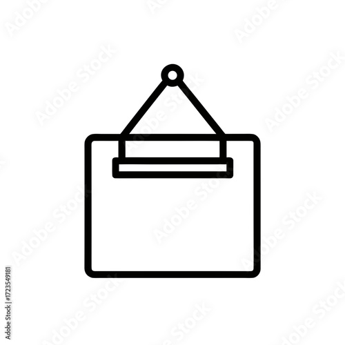 Hanging file holder icon vector illustration scalable office organization graphic element