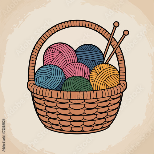 yarn, wool, knitting, basket, thread, white, craft, knit, cotton, colorful, clew, string, hobby, skein, crochet, needlework, green, red, blue, color, textile, fiber, yellow