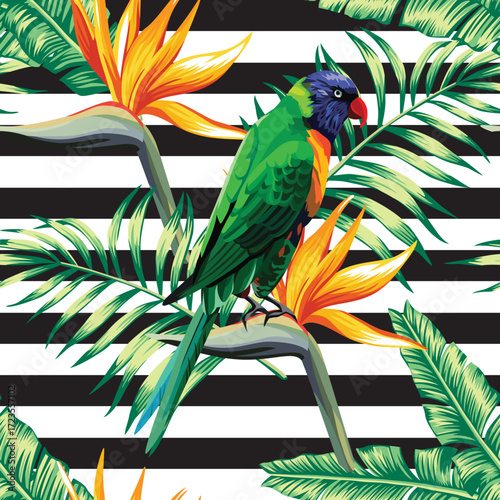 Tropical Fabric Seamless Pattern