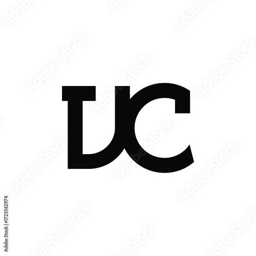 VC monogram logo design letter text name symbol monochrome logotype alphabet character simple logo