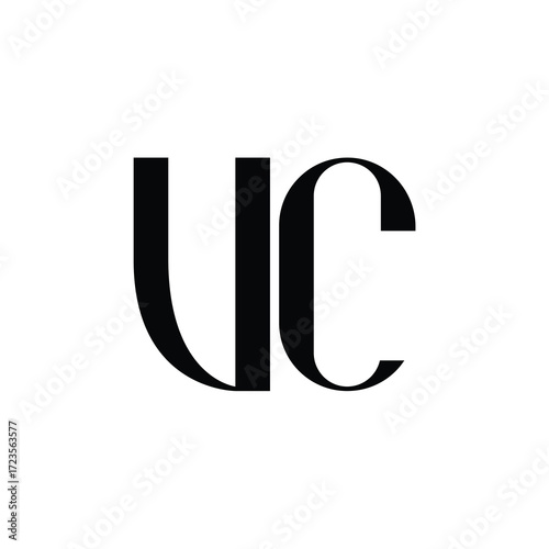 VC monogram logo design letter text name symbol monochrome logotype alphabet character simple logo