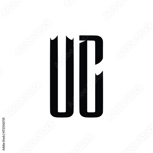 VC monogram logo design letter text name symbol monochrome logotype alphabet character simple logo