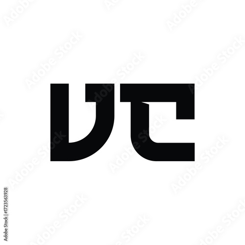 VC monogram logo design letter text name symbol monochrome logotype alphabet character simple logo