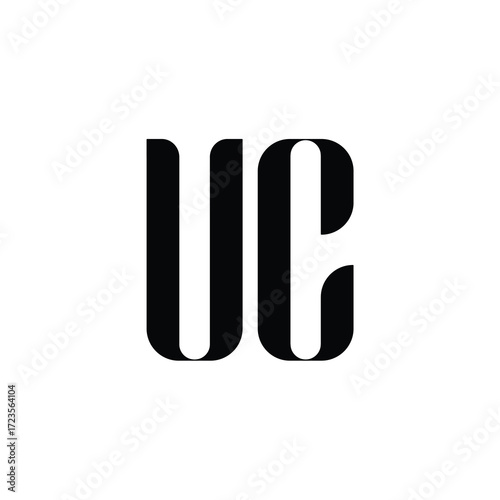VC monogram logo design letter text name symbol monochrome logotype alphabet character simple logo