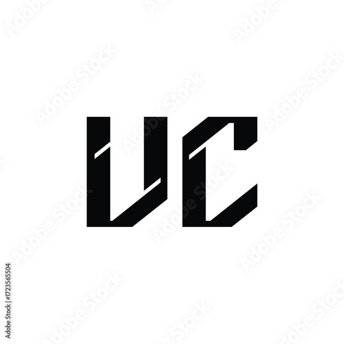 VC monogram logo design letter text name symbol monochrome logotype alphabet character simple logo