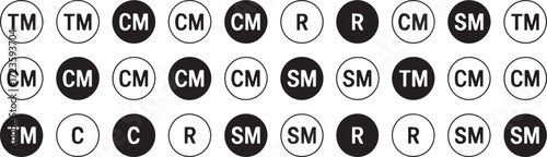 circular icon grid vector pattern for classification and categorization abstract ui symbols interface layout modern