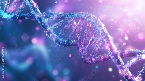 genetics zooming into a sketch style dna strand
