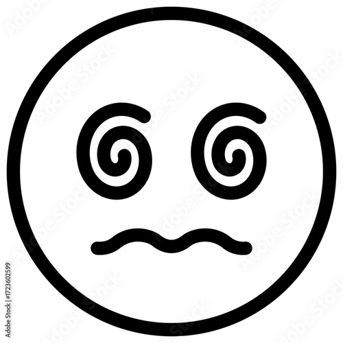 Dizzy Outline Icon