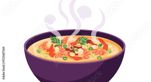 A delicious bowl of creamy shrimp and grits topped with fresh herbs and green onions.