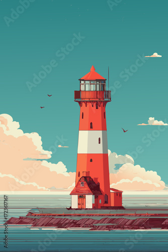 lighthouse on the island