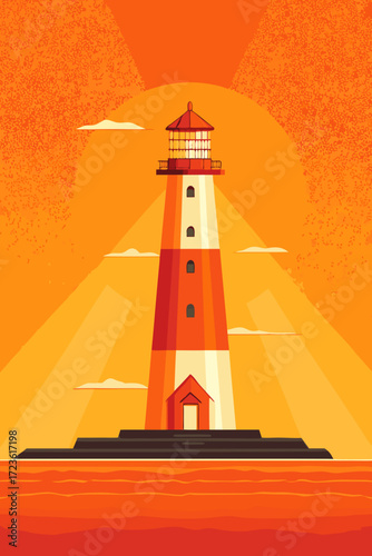 lighthouse on the island