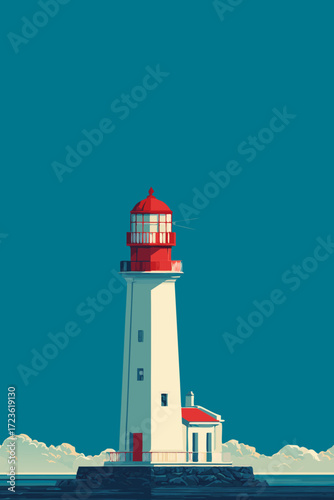 lighthouse on the island of madeira