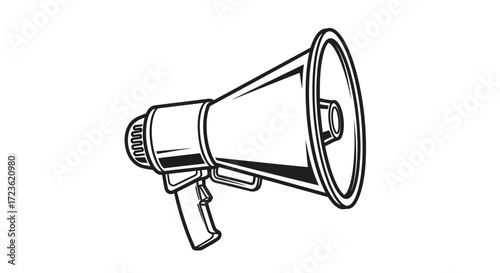 megaphone isolated on white