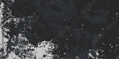 Black and white grunge. Distress overlay texture. Abstract surface dust and rough dirty wall background concept. Worn, torn, weathered effect modern