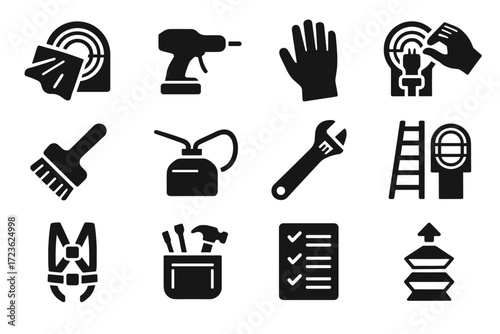 Checklist lens maintenance tool brass brush oil lighthouse to icons icon polisher