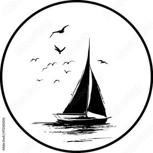 sailing ship on the sea