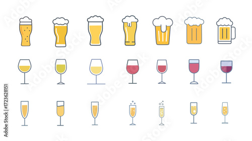 お酒のアイコンまとめ