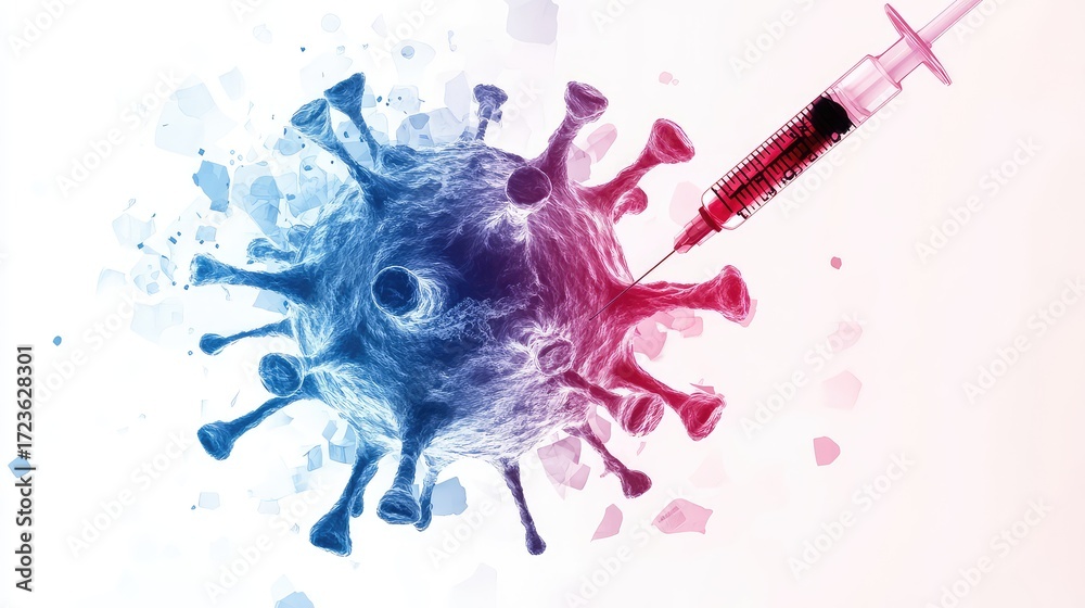 Fototapeta premium cretivity abstract depiction of a vaccine injection sketch