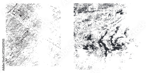 Collection of ink Brush Strokes. Set of vector Grunge Brushes. Dirty textures of banners, boxes, frames and design elements. Painted objects Isolated