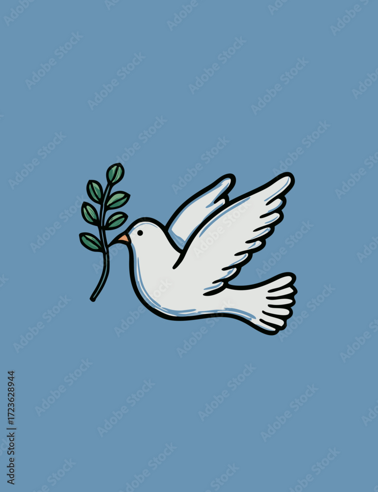 Obraz premium dove in the sky