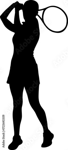 Woman playing tennis