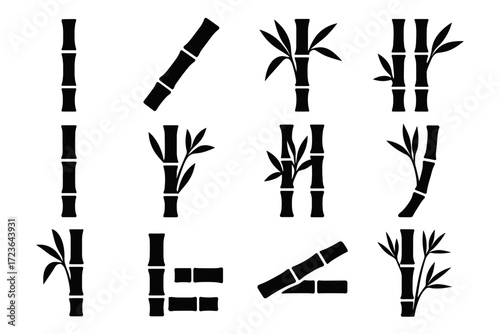 Angled grid nodes vector long icon flattened bamboo icons linear view dynamic