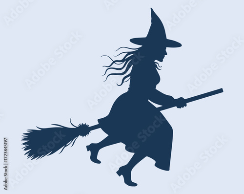 witch with broom