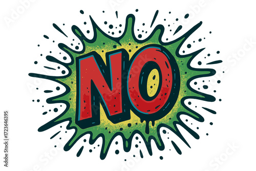 Negative expression, speech bubble icon set. flat style rejection, refusal symbols