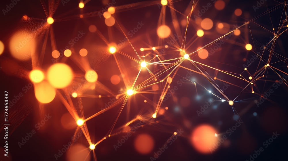 Fototapeta premium patterns abstract style of illuminating networks