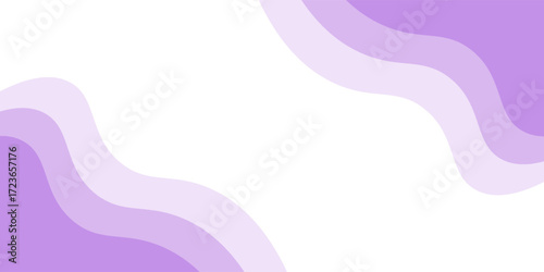 Purple wave modern background with white space for text and message. template design