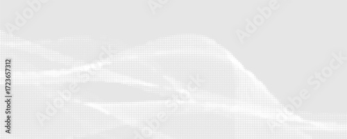 Dot white gray wave light technology texture background. Abstract big data digital concept.