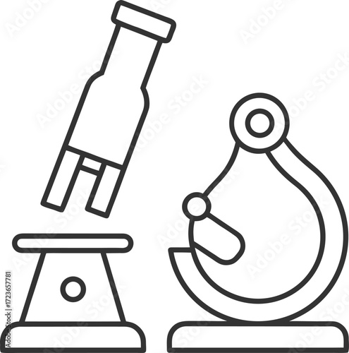 microscope vector illustration