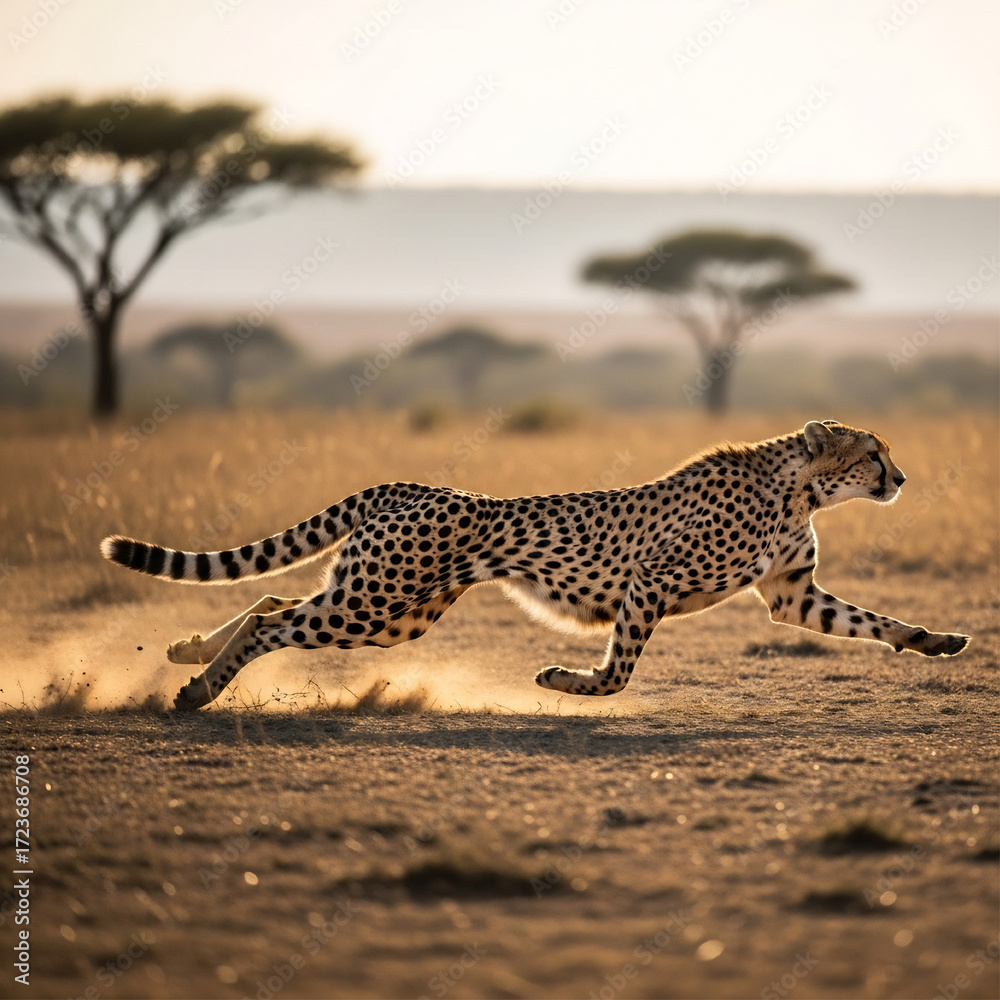 Obraz premium cheetah on the ground
