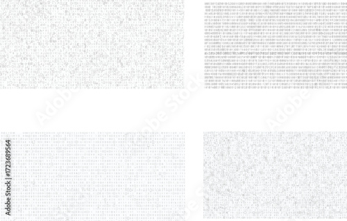 Four textures with varying degrees of noise and pattern.