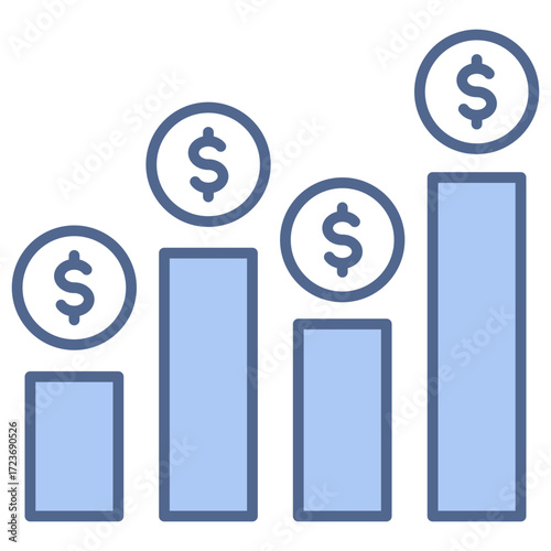 Competitive Advantage Blue Icon