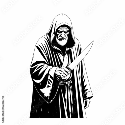 creepy collection. assasin with dagger