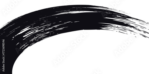Brush strokes templates, vector grunge paintbrush banners, boxes, frames and design elements. Painted objects Isolated