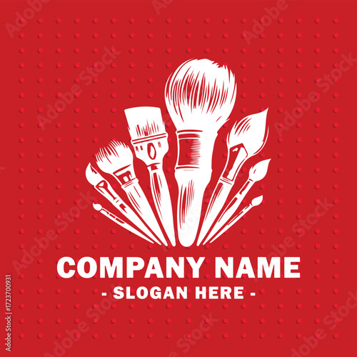 ector "  logo BRUH " vector Design logo with background