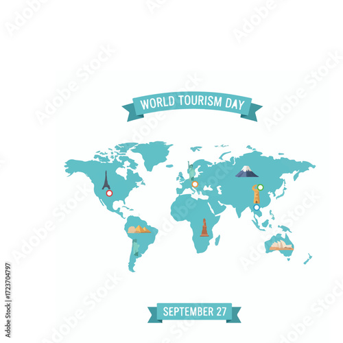 World Map Travel Paths