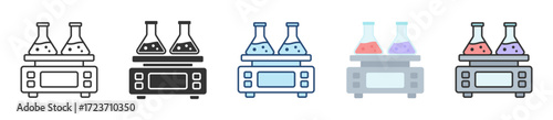 Lab Scale Icon Set Multiple Style Collection