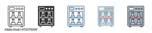 Incubator Icon Set Multiple Style Collection