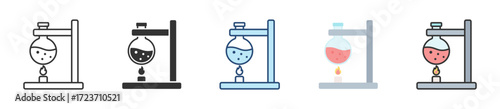 Bunsen Burner Icon Set Multiple Style Collection