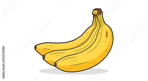 Fresh Cartoon Bananas: Vibrant Tropical Fruit for Healthy Eating