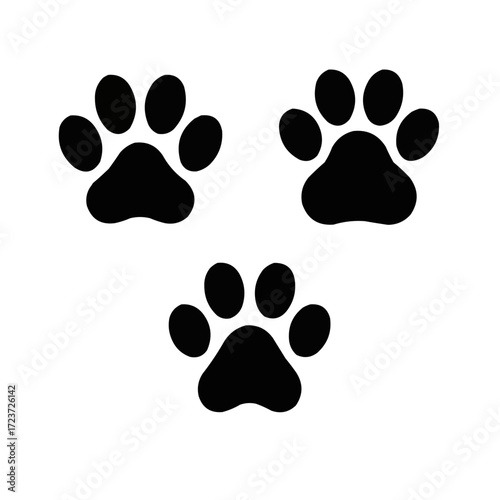 paw prints vector