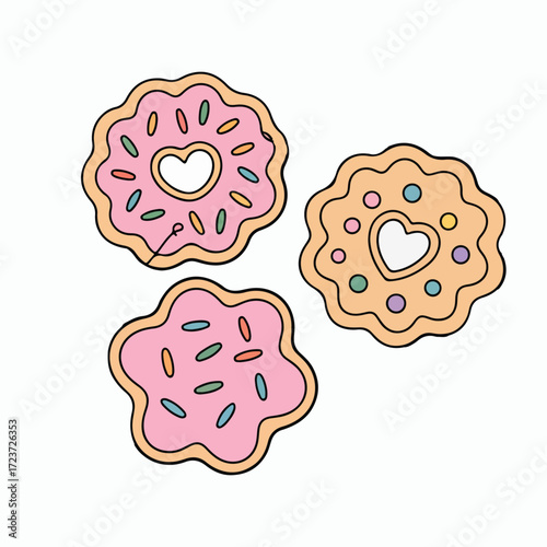 Continuous Simple black line art drawing of a bagel in a minimalist style on a white background.