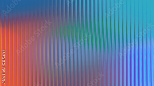 Reeded Glass Gradient Loop — Colorful Abstract Motion Background (4K)